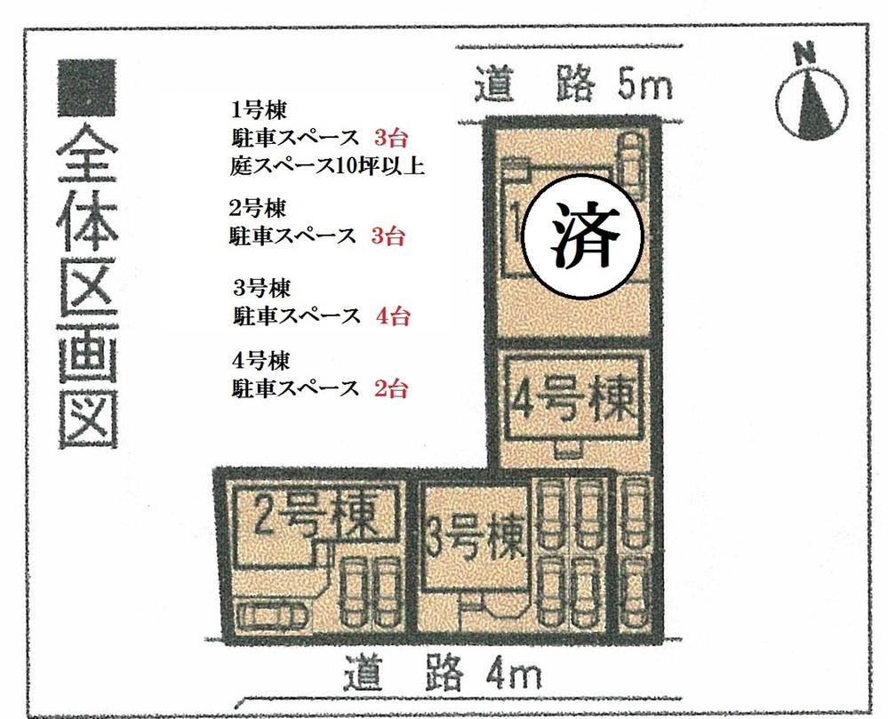 The entire compartment Figure. Car space two or more  ※ By vehicle type