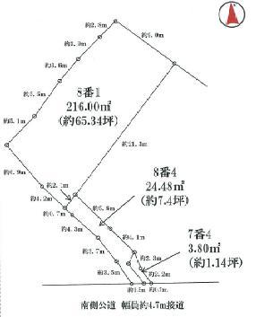 Compartment figure. Land price 10 million yen, Land area 244.28 sq m site area of ​​about 65 square meters more than! !