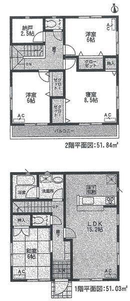 Floor plan. 22,900,000 yen, 4LDK + S (storeroom), Land area 146.97 sq m , Building area 102.87 sq m