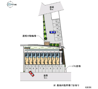 Parking lot. Parking arrangement plan