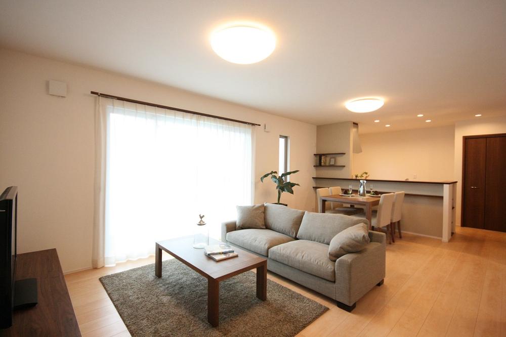 Living. Building D model house: LDK