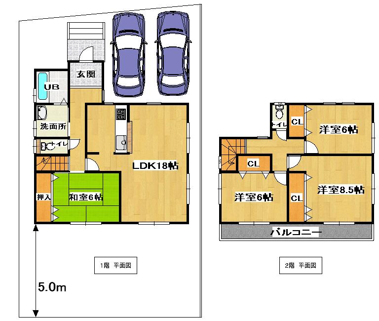 Floor plan. 28,040,000 yen, 4LDK, Land area 160.61 sq m , Building area 100.21 sq m reference example plan