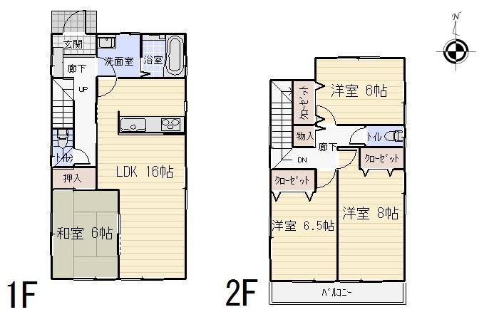 Floor plan. (3 Building), Price 22,220,000 yen, 4LDK, Land area 151.78 sq m , Building area 102.69 sq m