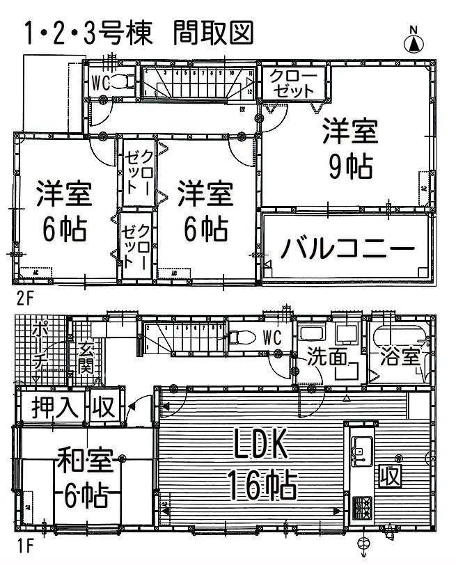 Floor plan. Price: 29,800,000 yen Floor: 4LDK land area: 184.01 sq m building area: 105.17 sq m
