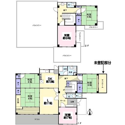 Floor plan. Aichi Prefecture Handa Seishiro-cho 3-chome