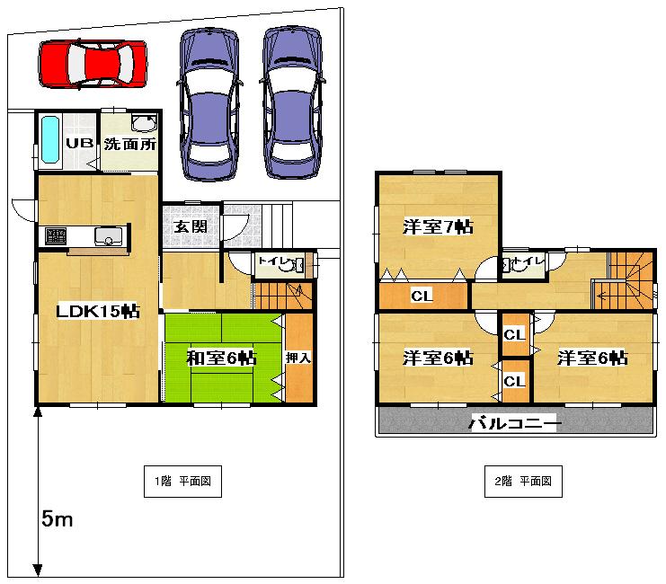 Building plan example (floor plan). It is one of the reference plan. 