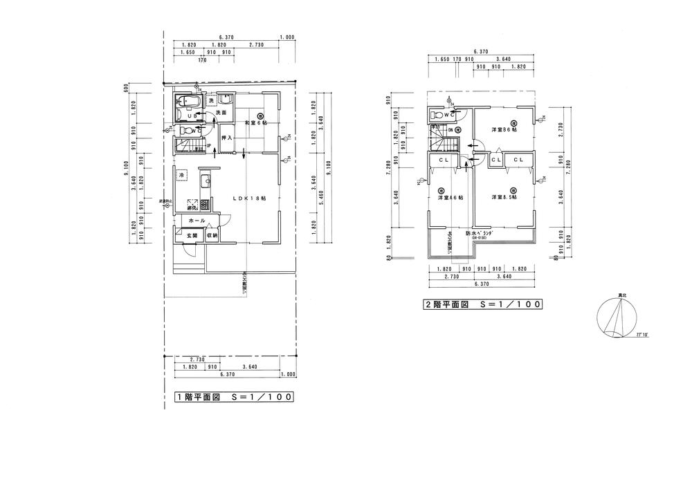 Floor plan. Price 19,950,000 yen, 4LDK, Land area 133.13 sq m , Building area 105.99 sq m