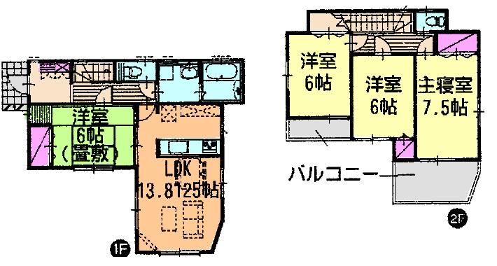 Floor plan. (12 Building), Price 17.4 million yen, 4LDK, Land area 120.11 sq m , Building area 95.32 sq m