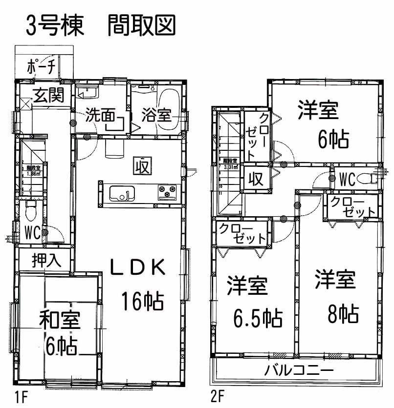 Floor plan. 22,220,000 yen, 4LDK, Land area 151.78 sq m , Building area 102.67 sq m