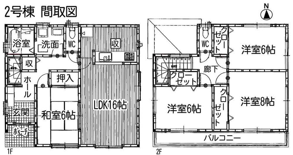 Floor plan. Price: 17.8 million yen Floor: 4LDK land area: 178.99 sq m building area: 104.34 sq m