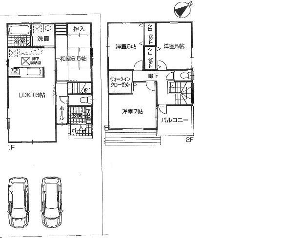 Floor plan. (1 Building), Price 31,800,000 yen, 4LDK, Land area 132.33 sq m , Building area 99.23 sq m