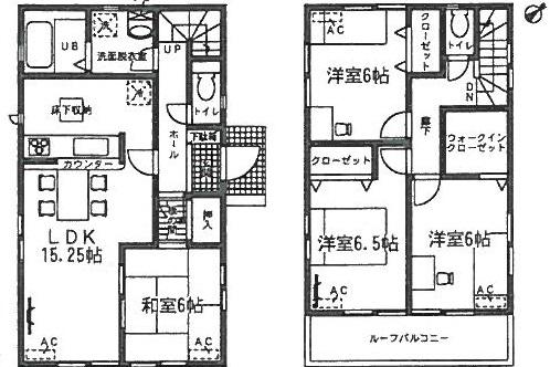 Floor plan. (1 Building), Price 19.9 million yen, 4LDK, Land area 167.89 sq m , Building area 96.9 sq m