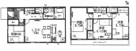 Floor plan. (4 Building), Price 21.5 million yen, 4LDK, Land area 150.68 sq m , Building area 98.35 sq m