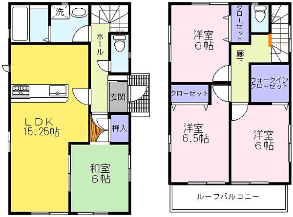 Floor plan. ((1)), Price 19.9 million yen, 4LDK, Land area 167.89 sq m , Building area 96.9 sq m