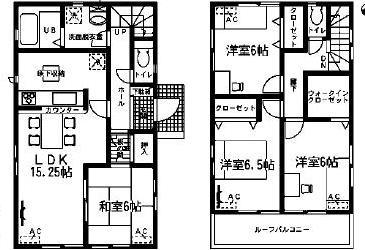 Floor plan. Price 21.5 million yen, 4LDK, Land area 167.89 sq m , Building area 96.9 sq m