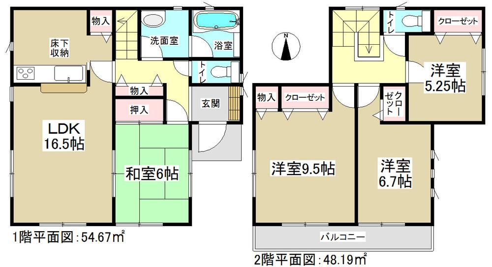 Floor plan. 22 million yen, 4LDK, Land area 153.73 sq m , Building area 102.86 sq m