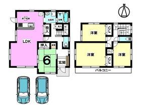 Floor plan. 19,980,000 yen, 4LDK, Land area 162.36 sq m , Building area 115.09 sq m are possible parallel of two parking.