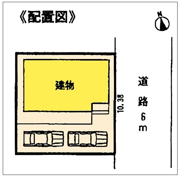 Compartment figure. 25,800,000 yen, 4LDK, Land area 108.68 sq m , Two building area 97.7 sq m parking space