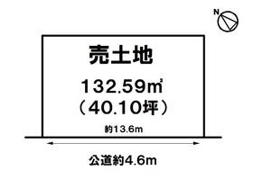 Compartment figure. Land price 12,980,000 yen, Land area 132.59 sq m