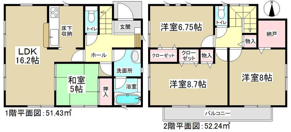 Floor plan. (3 Building), Price 20 million yen, 4LDK, Land area 168.45 sq m , Building area 103.67 sq m