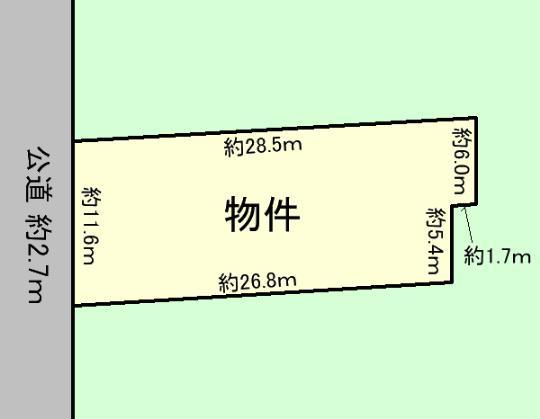 Compartment figure. Land price 27,700,000 yen, Land area 327.26 sq m