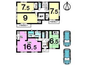 Floor plan. (3 Building), Price 22 million yen, 4LDK+S, Land area 191.04 sq m , Building area 107.73 sq m