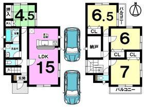 Floor plan. (6 Building), Price 19 million yen, 4LDK+S, Land area 164.55 sq m , Building area 100.44 sq m