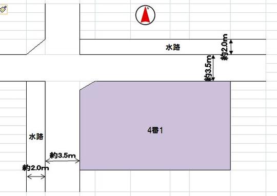Compartment figure. Land price 18 million yen, Land area 659 sq m