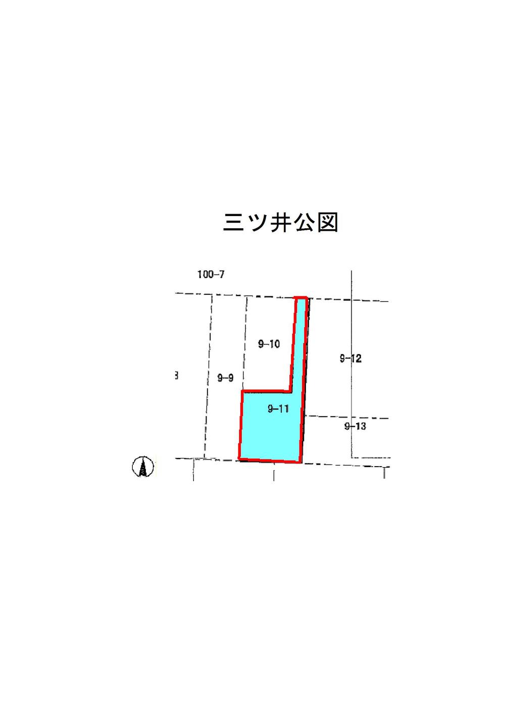 Compartment figure. Land price 8.18 million yen, It is a land area 208 sq m public view