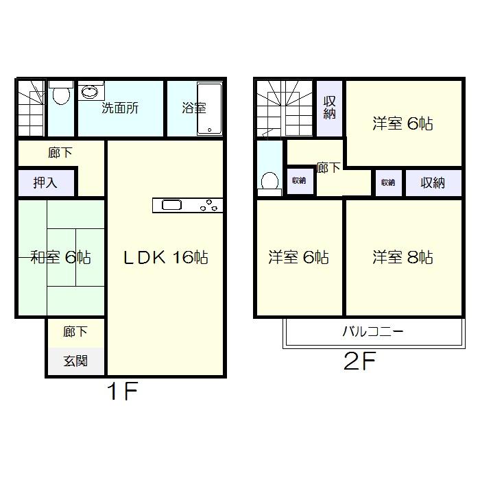 Floor plan. (1 Building), Price 24,800,000 yen, 4LDK, Land area 132.24 sq m , Building area 102.68 sq m