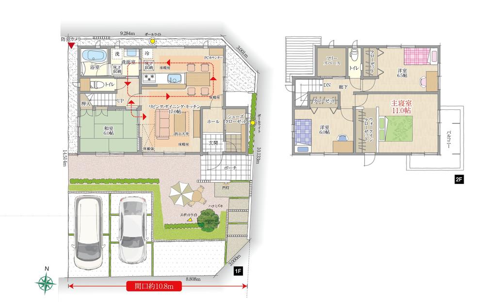 Floor plan. (No. 1 point), Price TBD , 4LDK+S, Land area 156.57 sq m , Building area 111.39 sq m