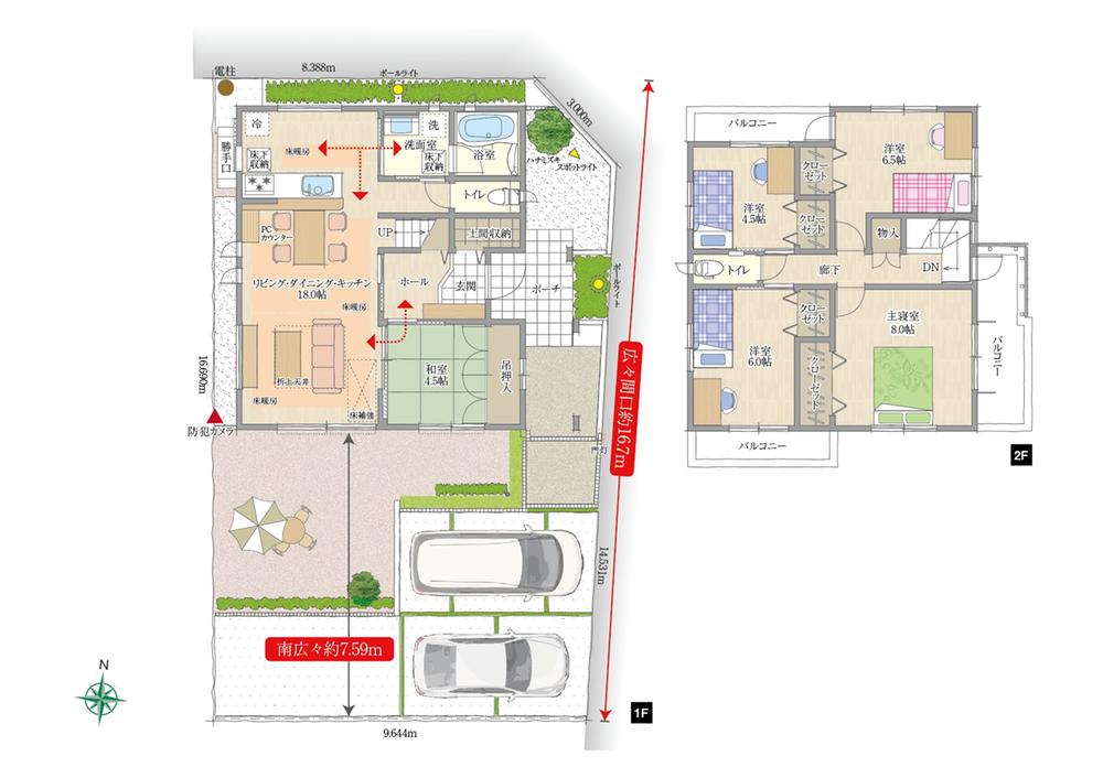 Floor plan. (No. 12 locations), Price TBD , 5LDK, Land area 166.28 sq m , Building area 114.29 sq m