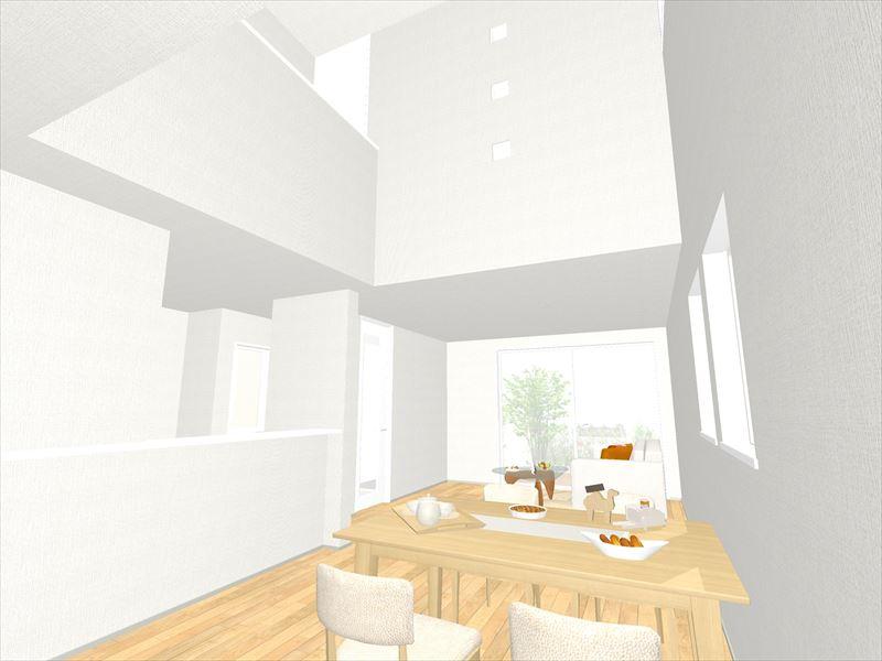 Rendering (introspection). Building A dining (upper atrium) image