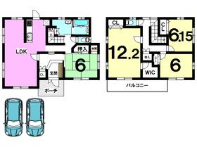Floor plan. 23.5 million yen, 4LDK, Land area 184.55 sq m , Building area 125.35 sq m