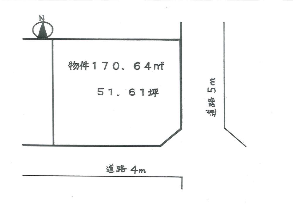 Compartment figure. Land price 13.5 million yen, Land area 170.64 sq m
