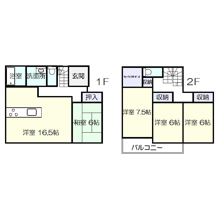 Floor plan. (Building 2), Price 22,800,000 yen, 4LDK, Land area 160.05 sq m , Building area 105.59 sq m