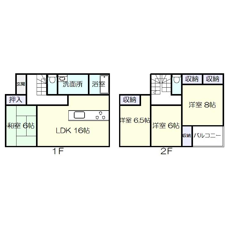 Floor plan. (4 Building), Price 22,800,000 yen, 4LDK, Land area 195.36 sq m , Building area 104.34 sq m