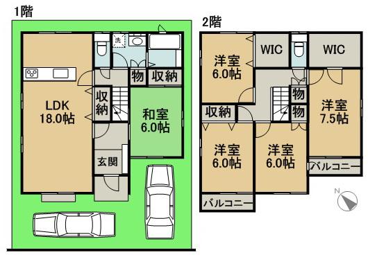 Floor plan. 33,800,000 yen, 5LDK, Land area 115.7 sq m , Building area 122.31 sq m