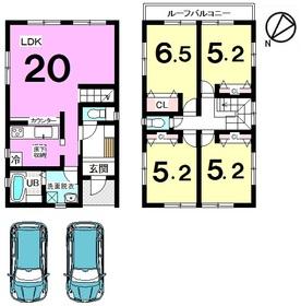 Floor plan. (1 Building), Price 23.8 million yen, 4LDK, Land area 170.54 sq m , Building area 96.9 sq m