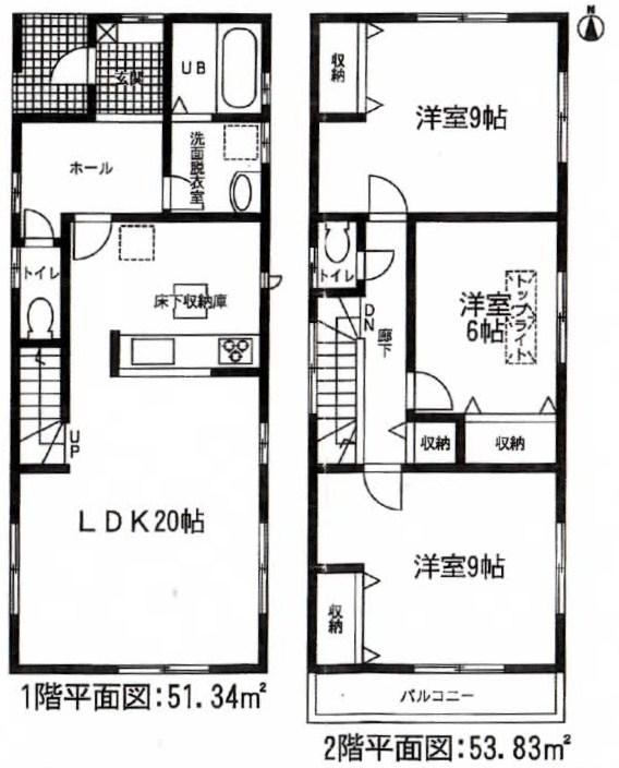 Floor plan. Price 29,300,000 yen, 3LDK, Land area 135.53 sq m , Building area 105.17 sq m