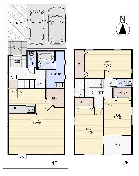 Building plan example (floor plan). Building plan example