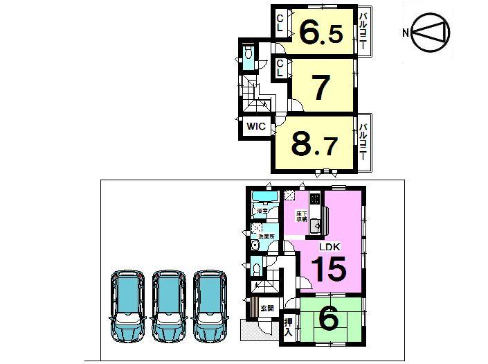Floor plan. (4 Building), Price 20 million yen, 4LDK, Land area 158.66 sq m , Building area 102.87 sq m