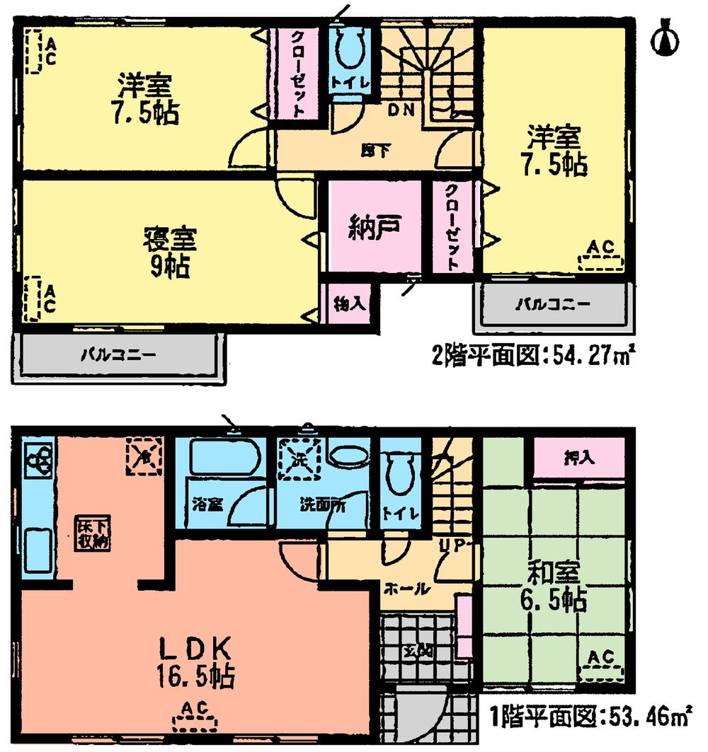 Floor plan. (3 Building), Price 22 million yen, 4LDK, Land area 191.04 sq m , Building area 107.73 sq m