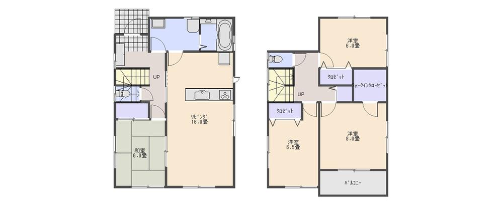 Floor plan. 26,800,000 yen, 4LDK, Land area 219.17 sq m , Building area 106 sq m 1 Building Floor Plan