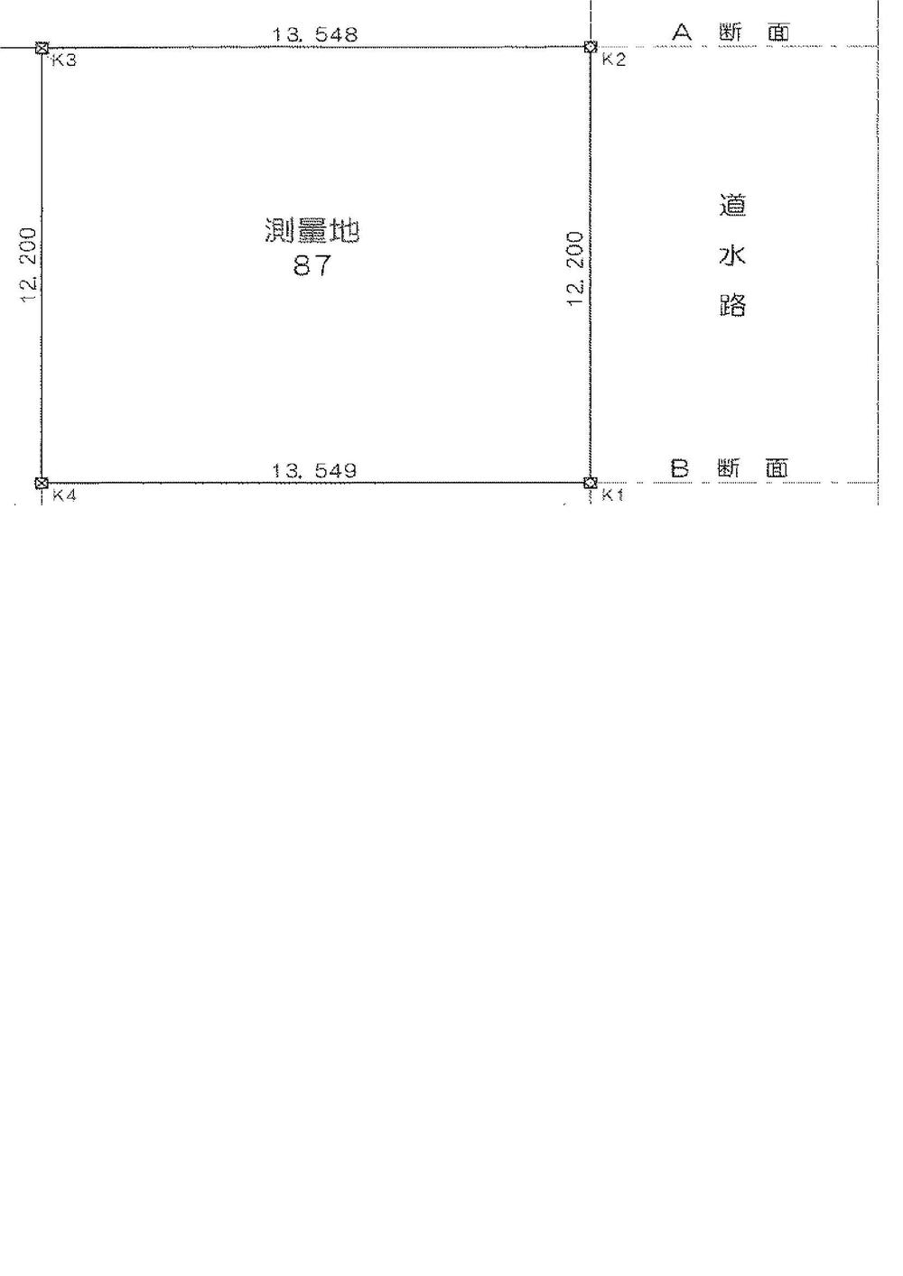 Compartment figure. Land price 16.5 million yen, Land area 165.29 sq m