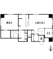 Floor: 1LDK + Sun Room, the occupied area: 70.18 sq m, Price: 19.9 million yen ~ 25,700,000 yen