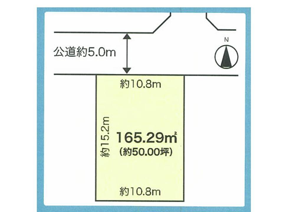 Compartment figure. Land price 16.3 million yen, Land area 165.29 sq m