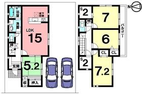 Floor plan. (1 Building), Price 22 million yen, 4LDK, Land area 148.75 sq m , Building area 98 sq m