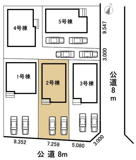 Compartment figure. 22,900,000 yen, 4LDK, Land area 134.9 sq m , Building area 97.72 sq m