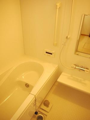 Bathroom. Unit bus of muted colors